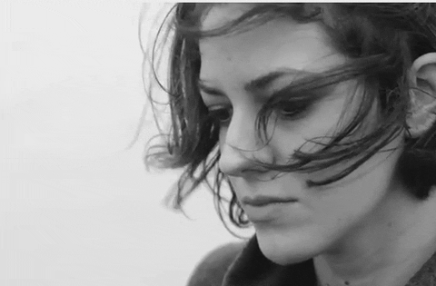 black and white girl GIF