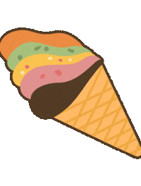 Ice Cream Summer Sticker by The Original Rainbow Cone