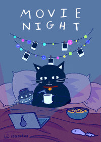Movie Night Stay Home GIF