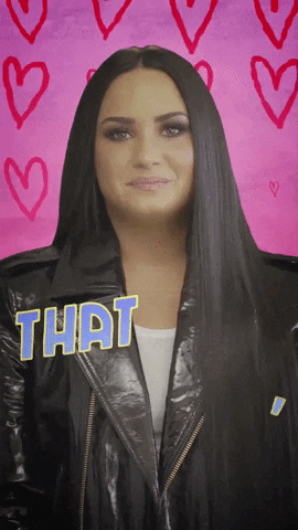 that's it demi lovato GIF by Sound Bites
