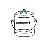 Bucket Compost Sticker by Design B&B