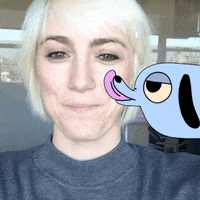 dog smile GIF by Julieee Logan