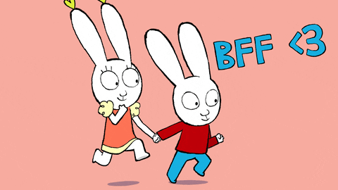 Best Friends Love GIF by Simon Super Rabbit