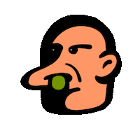 Sick Head Sticker by Darién Sánchez