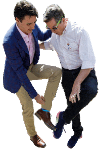 justintrudeau eidsocks Sticker by Halal Socks