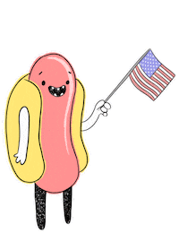 Hot Dog Usa Sticker by CL
