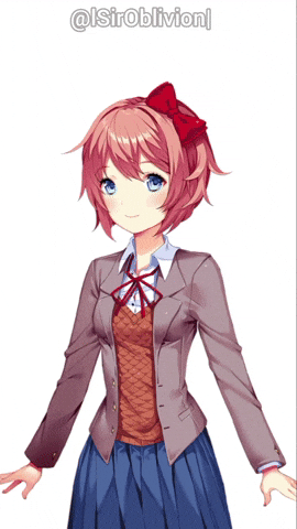 Doki Doki Literature Club Sayori GIF