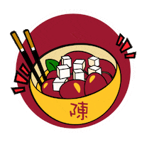 chensmapotofusg hot food restaurant lit Sticker