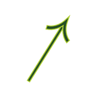 Check This Green Arrow Sticker by vitaveg eco packaging