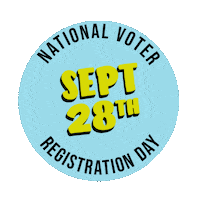 Register To Vote Voter Registration Sticker by LCV - League of Conservation Voters