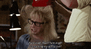 wayne's world suck GIF