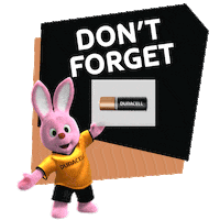 don't forget Sticker by Duracell Bunny