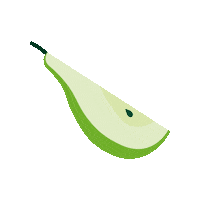 Owolovo owoce zielony owoc gruszka Sticker