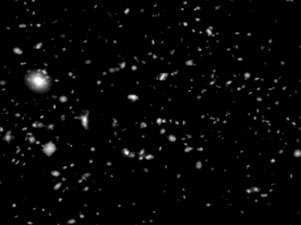 black and white space GIF