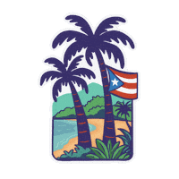 Puerto Rico Beach Sticker