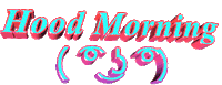 morning hood Sticker by AnimatedText