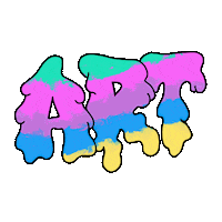 Art Melting Sticker