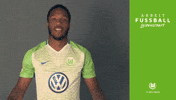 kaylen hinds celebration GIF by VfL Wolfsburg