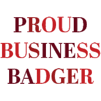 Business School Text Sticker by Wisconsin School of Business