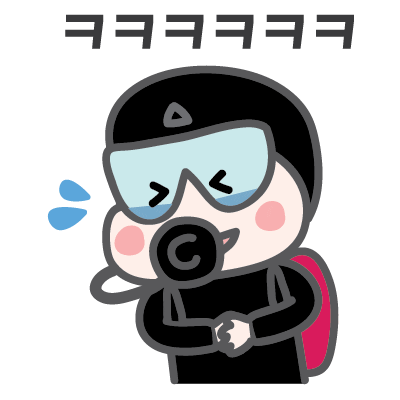 dray1004 diving scuba vv diver Sticker