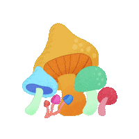 Mushrooms Psychedelics Sticker by Delic
