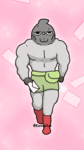Sexy Carrier Pigeon GIF by Kennysgifs