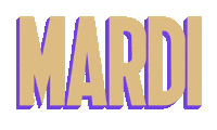 Mardi Sticker by Pete The Monkey