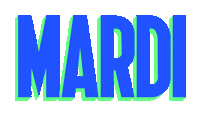 Mardi Sticker by Pete The Monkey