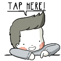 Pointing Tapping Sticker by Three Under the Rain