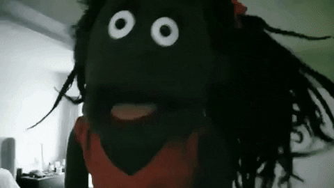 fluffyfriendstv giphygifmaker horror run running GIF