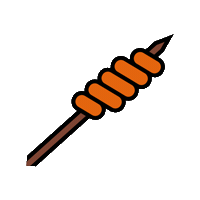 Schlangenbrot Sticker by Cevi Schweiz