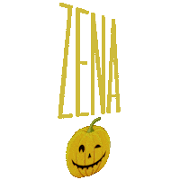 Halloween Pumpkin Sticker by ZENA