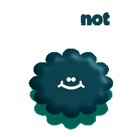 Digital art gif. Illustration of a dark blue cloud with a dark green shadow and a smiling faces bounces gently up and down. Text, "It's ok not to be ok."