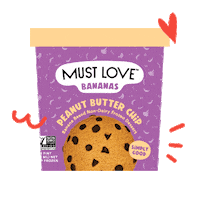 mustloveco ice cream banana peanut butter nicecream Sticker