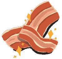 Hungry Meat Lovers Sticker by Regina Awang