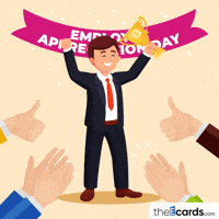 Employee Of The Month Thumbs Up GIF by TheEcards.com