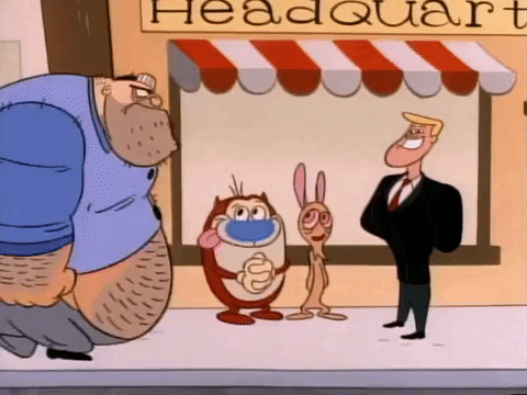 ren and stimpy nicksplat GIF
