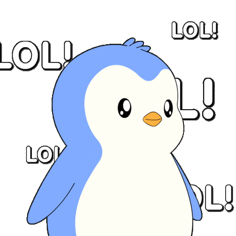 Laugh Lol Sticker by Pudgy Penguins