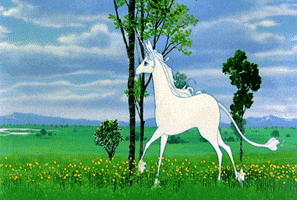 the last unicorn sigh GIF by Maudit