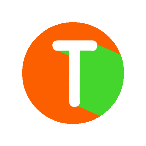 Orange Abc Sticker