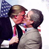 transgreaser trump flag kissing ted cruz GIF