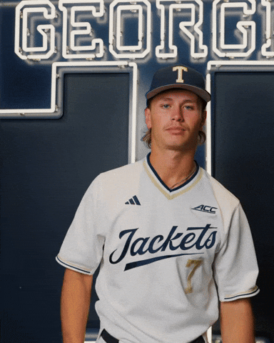 Georgia Tech Baseball GIF by Georgia Tech Yellow Jackets