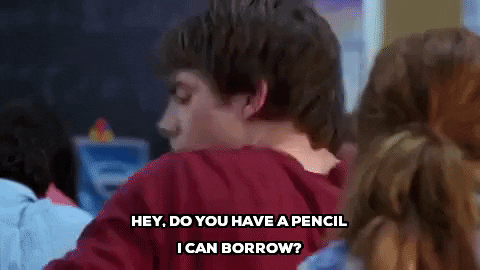 Aaron Samuels Hey Do You Have A Pencil I Can Borrow GIF