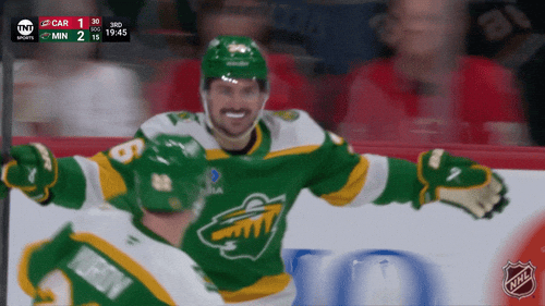 Happy Minnesota Wild GIF by NHL