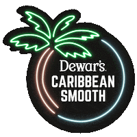 Palm Tree Neon Sticker by Dewar's