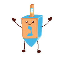 CTeenChabad hanukkah chanukah dreidel Chabad Sticker