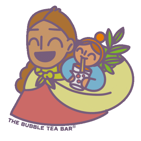 Happy Milk Tea Sticker by The Bubble Tea Bar