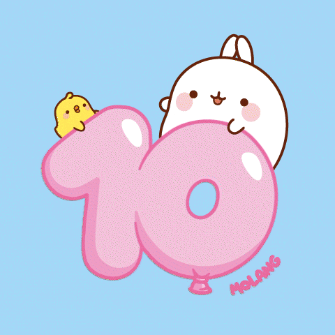 Happy 10 Years GIF by Molang