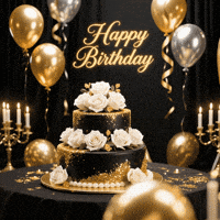 llwuStudio01 celebration birthday cake confetti GIF