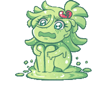 Sad Monster Girl Sticker by Jin